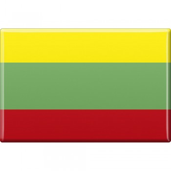 Küchenmagnet - Länderflagge Litauen - Gr.ca. 8x5,5 cm - 38072 - Magnet
