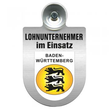 Einsatzschild Windschutzscheibe incl. Saugnapf - Lohnunternehmer im Einsatz - 393824 - Region Baden-Württemberg