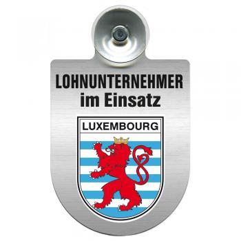 Einsatzschild Windschutzscheibe incl. Saugnapf - Lohnunternehmer im Einsatz - 393824 - Region Luxembourg