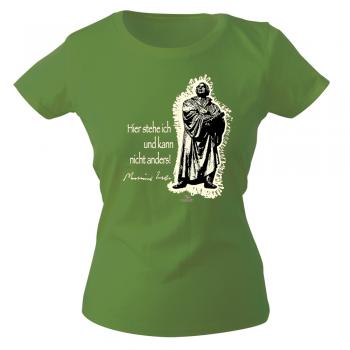 Girly-Shirt mit Print - Luther -  G12623 - versch. farben zur Wahl - grün / XL