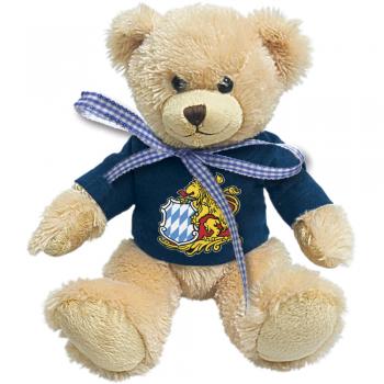 Plüsch Teddybär mit Shirt und Schleife Bayern Wappen 27096