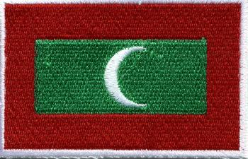 Aufnäher - Maledieven - Fahne - 21624 - Gr. ca. 8 x 5 cm