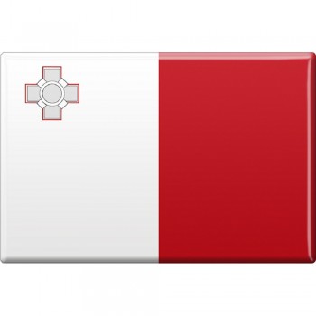 Kühlschrankmagnet - Länderflagge Malta - Gr.ca. 8x5,5 cm - 38079 - Magnet