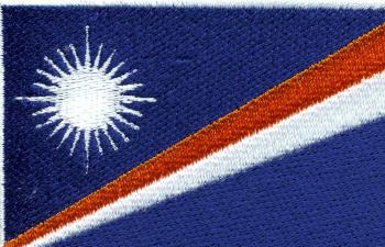 Aufnäher - Marshall-Inseln Fahne - 21626 - Gr. ca. 8 x 5 cm