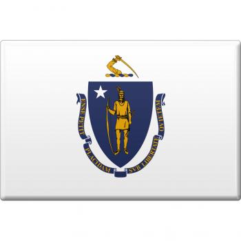 MAGNET - US-Bundesstaat Massachusetts - Gr. ca. 8 x 5,5 cm - 37121 - Küchenmagnet