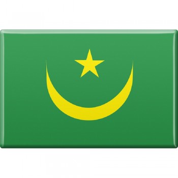 Kühlschrankmagnet - Länderflagge Mauretanien - Gr.ca. 8x5,5 cm - 38081 - Magnet