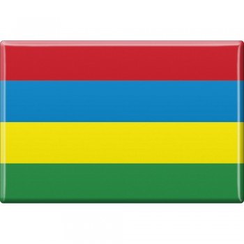 Kühlschrankmagnet - Länderflagge Mauritius - Gr.ca. 8x5,5 cm - 38082 - Magnet