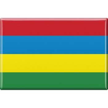 Kühlschrankmagnet - Länderflagge Mauritius - Gr.ca. 8x5,5 cm - 38082 - Magnet