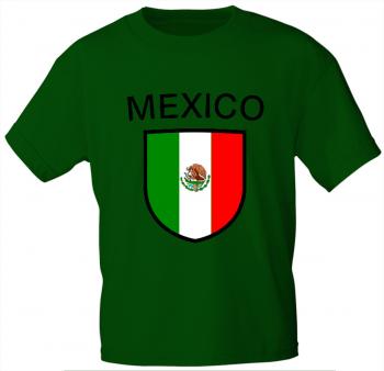 Kinder T-Shirt mit Print - Mexiko - 76107 - grün - Gr. 98/104