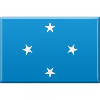 Kühlschrankmagnet - Länderflagge Mikronesien - Gr.ca. 8x5,5 cm - 38084 - Magnet