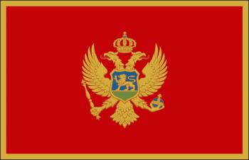 Dekofahne - Montenegro - Gr. ca. 150 x 90 cm - 80112 - Deko-Länderflagge