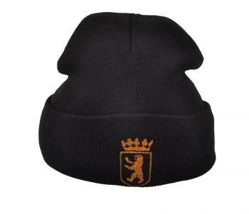 Hip-Hop Mütze mit Einstickung - Wappen Berliner Bär - 54300 Schwarz