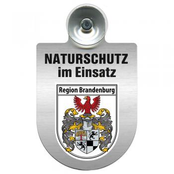 Einsatzschild Windschutzscheibe incl. Saugnapf - Naturschutz im Einsatz - 393826 - Region Brandenburg