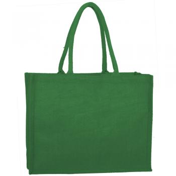 Naturtasche aus laminierter Baumwolle ca. 43x43x15 cm in 3 Farben    29044