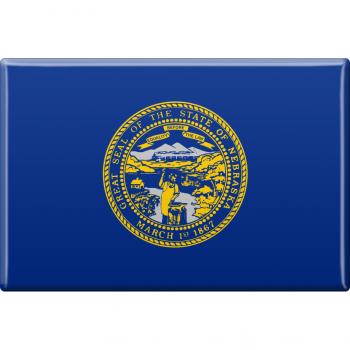 MAGNET - US-Bundesstaat Nebraska - Gr. ca. 8 x 5,5 cm - 37127 - Küchenmagnet