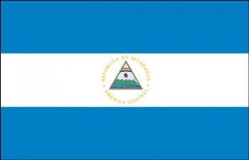 Dekofahne - Nicaragua - Gr. ca. 150 x 90 cm - 80118 - Deko-Länderflagge