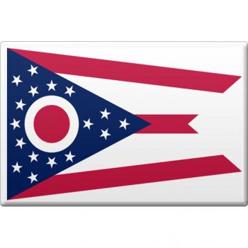 Magnet - US-Bundesstaat Ohio - Gr. ca. 8 x 5,5 cm - 37135 - Küchenmagnet