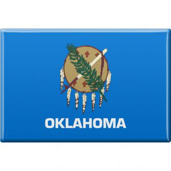 Magnet - US-Bundesstaat Oklahoma - Gr. ca. 8 x 5,5 cm - 37136 - Küchenmagnet