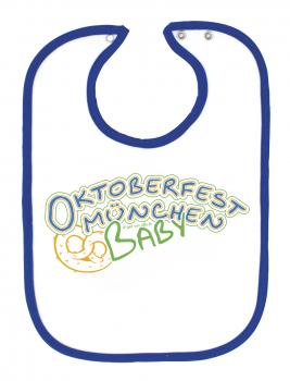 Baby-Lätzchen - Druckmotiv Oktoberfest München - 08455 - weiß