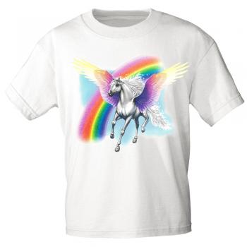 T-Shirt mit Print Pegasus 12664 weiß Gr. L