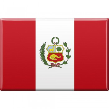 Kühlschrankmagnet - Länderflagge Peru - Gr.ca. 8x5,5 cm - 37806 - Magnet