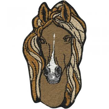 Aufnäher Applikation Patches - Isländer Pferdekopf - 01830 Gr. ca. 5,5 x 10 cm