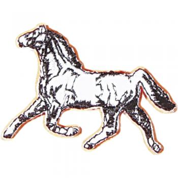 Aufnäher - Pferd - 02112 - Gr. ca. 2 x 5 cm - Patches Stick Applikation