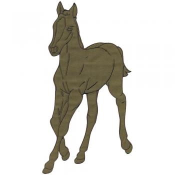 Aufnäher - Pferd - 07315 - Gr. ca. 12 - 18 cm - Patches Stick Applikation