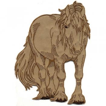 XXL Aufnäher Patches Applikation - Pferd Haflinger - 07381 Gr. ca. 25 x 12 cm