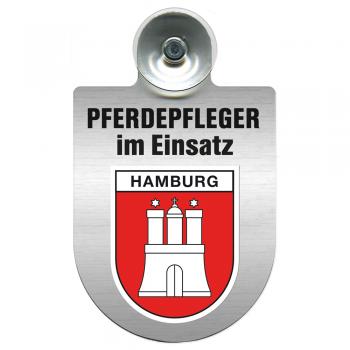 Einsatzschild Windschutzscheibe incl. Saugnapf - Pferdepfleger im Einsatz - 309784 - Region Hamburg