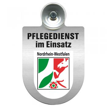Einsatzschild Windschutzscheibe incl. Saugnapf - Pflegedienst - incl. Regionen nach Wahl - 309358 -