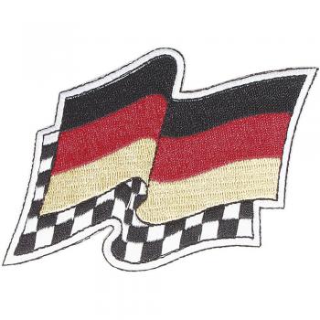 AUFNÄHER - Ziel- und Deutschlandflagge - 04637 Gr. ca. 8 x 11 cm
