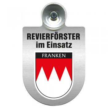 Einsatzschild Windschutzscheibe incl. Saugnapf - Revierförster im Einsatz - 309376 - incl. Regionen nach Wahl