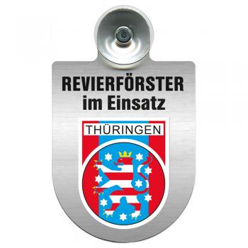 Einsatzschild Windschutzscheibe incl. Saugnapf - Revierförster im Einsatz - 309376-13 - Region Thüringen