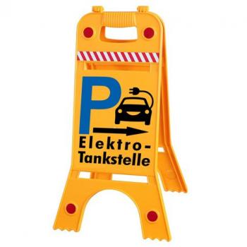 Warnaufsteller Dachaufsteller - P Elektro-Tankstelle - Gr. ca. 28 x 64 cm – 308522/2