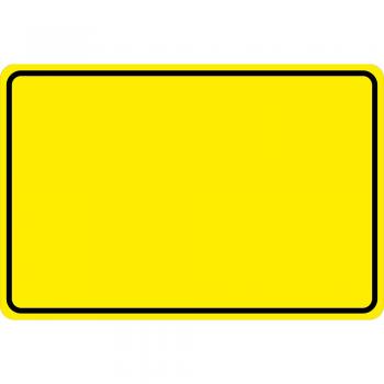 Schild Kunststoffschild Warnschild zum selbst beschriften - 308959/7 gelb - Gr. ca. 15 x 10 cm