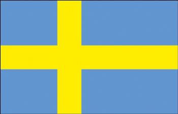Stockländerfahne - Schweden - Gr. ca. 40x30cm - 77162 - Schwenkfahne mit Holzstock, Flagge