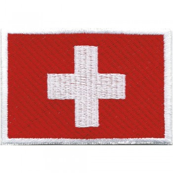 Aufnäher - Flagge Fahne Schweiz - 21455 -  Gr. ca. 80x50mm
