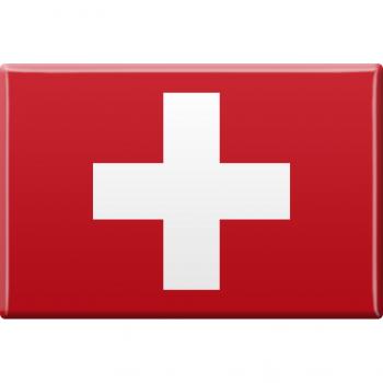 Kühlschrankmagnet - Länderflagge Schweiz - Gr.ca. 8x5,5 cm - 38948 - Magnet