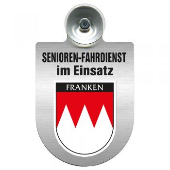 Einsatzschild Windschutzscheibe incl. Saugnapf - Senioren Fahrdienst im Einsatz - 309725 Region Franken