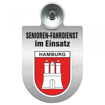 Einsatzschild Windschutzscheibe incl. Saugnapf - Senioren Fahrdienst im Einsatz - 309725 Region Hamburg