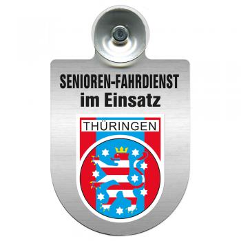 Einsatzschild Windschutzscheibe incl. Saugnapf - Senioren Fahrdienst im Einsatz - 309725 Region Thüringen