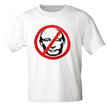 T-Shirt Unisex mit Print - UKRAINE - Weiß Gr. XL