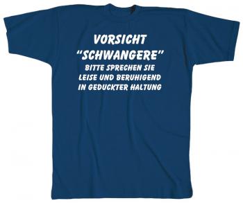 T-Shirt mit Print - Vorsicht Schwangere... - 10606 - Gr. M