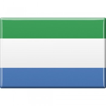 Kühlschrankmagnet - Länderflagge Sierra Leone - Gr.ca. 8x5,5 cm - 37820 - Magnet