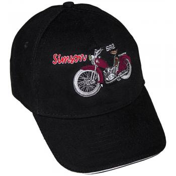 Baseballcap mit Einstickung - Simson SR2 rot - 68510/1