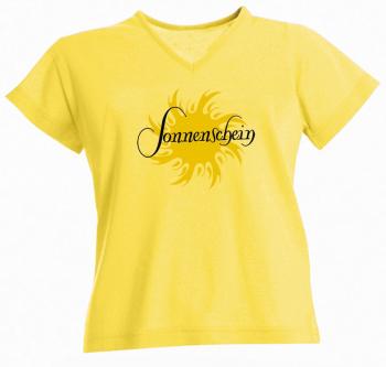 T-SHIRT unisex mit Print - Sonnenschein - 09358 gelb - Gr. S-XXL
