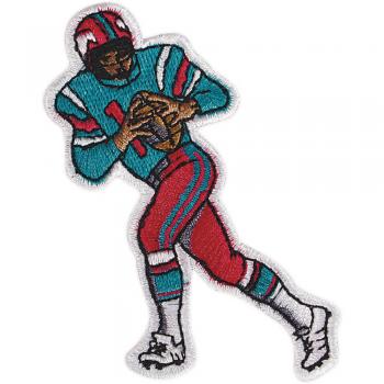 Aufnäher - Footballspieler - 04558 - Gr. ca. 4,5 x 9 cm - Patches Stick Applikation