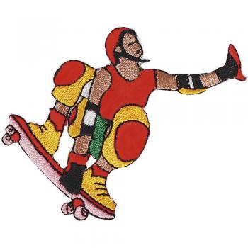 AUFNÄHER Skater Gr. ca. 6,5cm x 8cm 04685 Stick Patches Applikation