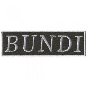 AUFNÄHER Patches Applikation - BUNDI - 03198 Gr. 9cm x 2cm